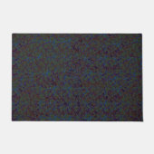 Rusty green crackle with flashblue strokes deurmat (Voorkant)