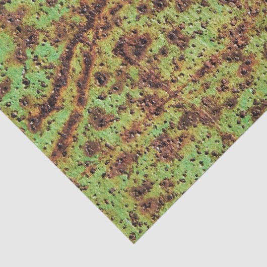 Rusty green look tissuepapier (Detail)