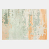 Rusty Green Paint Waterverf Inpakpapier Vel (Voorkant 3)