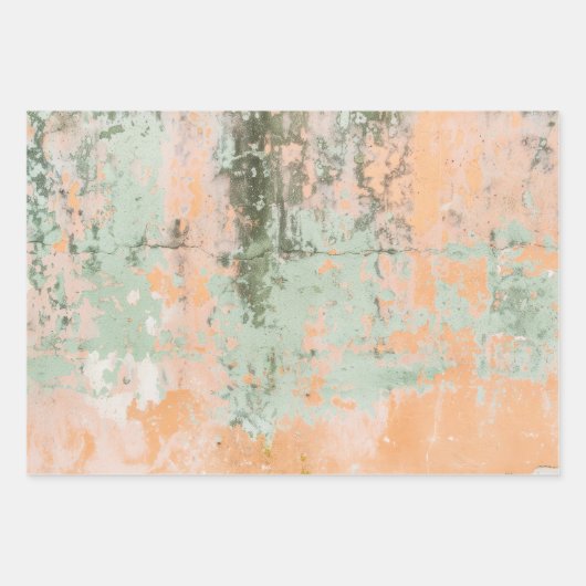 Rusty Green Paint Waterverf Inpakpapier Vel (Voorkant 2)