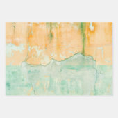 Rusty Green Paint Waterverf Inpakpapier Vel (Voorkant)