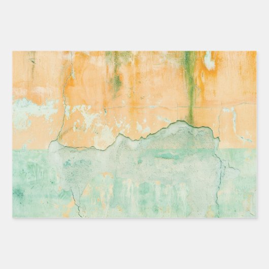 Rusty Green Paint Waterverf Inpakpapier Vel (Voorkant)