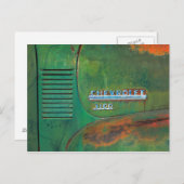 Rusty Green Truck Side Briefkaart (Voorkant / Achterkant)