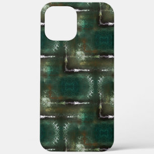 Rusty greenish flowery gemarkeerd met afgesloten p Case-Mate iPhone case