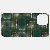 Rusty greenish flowery gemarkeerd met afgesloten p Case-Mate iPhone case (Achterkant (horizontaal))