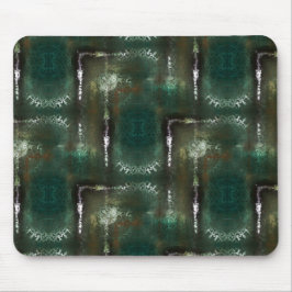 Rusty greenish flowery gemarkeerd met afgesloten p muismat