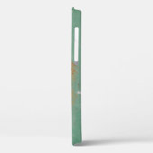 Rusty groen gewethered textured metal urban panel  Case-Mate iPhone case (Achterkant / Links)