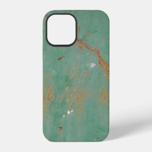 Rusty groen gewethered textured metal urban panel iPhone 12 hoesje