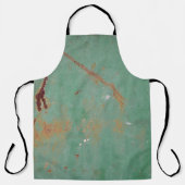 Rusty groen gewethered textured metal urban panel  schort (Voorkant)