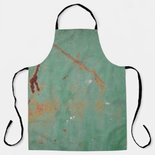 Rusty groen gewethered textured metal urban panel  schort