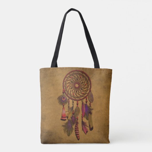 Rusty Grunge | Boho Drocatcher Tote Bag (Achterkant)