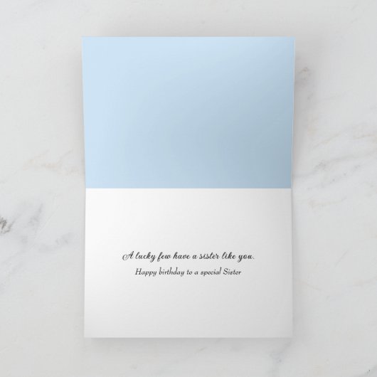 Rusty Hoefijzer voor de verjaardag van de zus Kaart (Binnen)