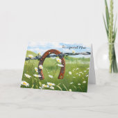 Rusty Hoefijzer voor mama's verjaardag Kaart (Voorkant)