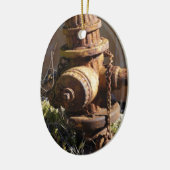 Rusty Hydrant Keramisch Ornament (Links)