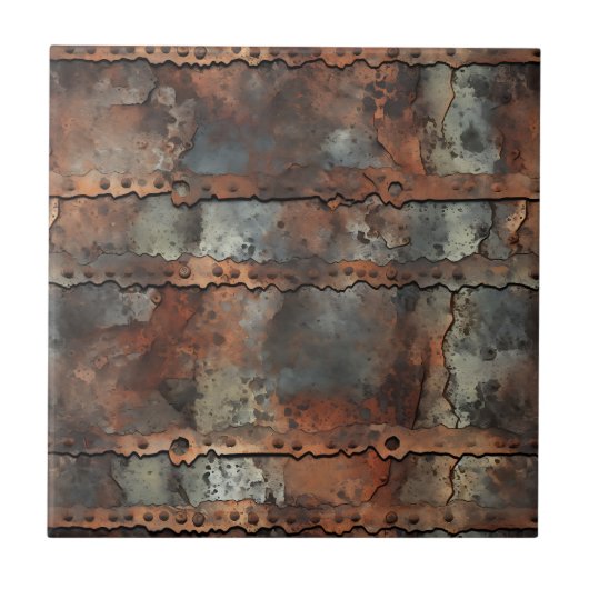 Rusty Iron Ceramic Tegel Tegeltje (Voorkant)