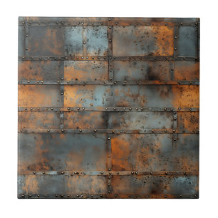 Rusty Iron Ceramic Tegel Tegeltje