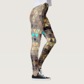 Rusty Jester Robot driehoekspatronen Leggings (Rechts)
