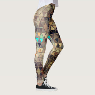 Rusty Jester Robot driehoekspatronen Leggings