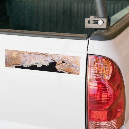 Rusty Junk Pipe Textured Rust Bumpersticker (Op Truck)