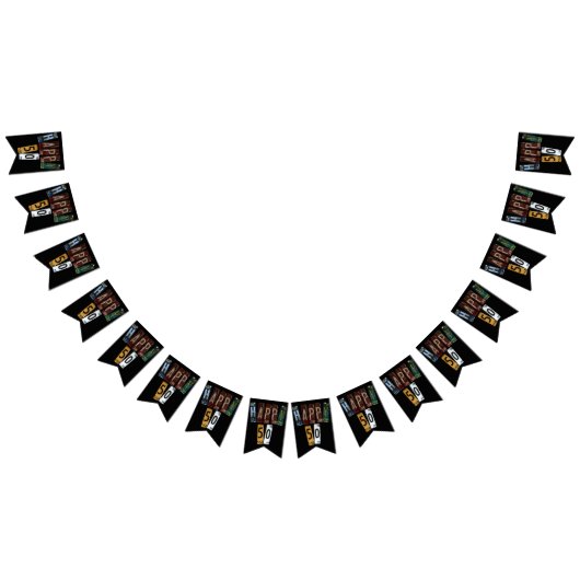 Rusty Licence bord 50e Verjaardag Vlaggetjes (Alle)