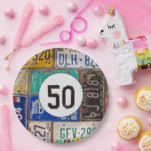 Rusty Licence Bord 50th Birthday (Feest)