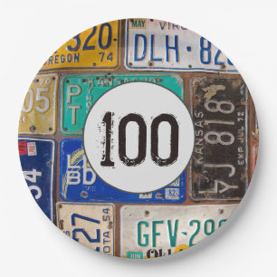 Rusty Licence Borden 100th Birthday Papieren Bordje
