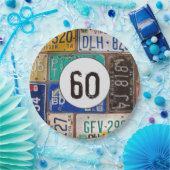 Rusty Licence Borden 60th Birthday Papieren Bordje (Feest)
