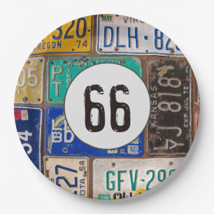 Rusty Licence Borden 66th Birthday Papieren Bordje
