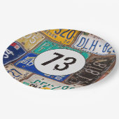 Rusty Licence Borden 73rd Birthday Papieren Bordje (Gekanteld)