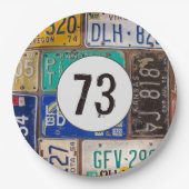 Rusty Licence Borden 73rd Birthday Papieren Bordje (Voorkant)