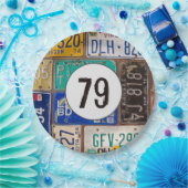 Rusty Licence Borden 79th Birthday Papieren Bordje (Feest)