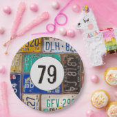 Rusty Licence Borden 79th Birthday Papieren Bordje (Feest)