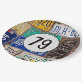 Rusty Licence Borden 79th Birthday Papieren Bordje (Gekanteld)