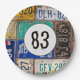 Rusty Licence Borden 83rd Birthday Papieren Bordje