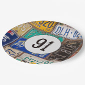 Rusty Licence Borden 91st Birthday Papieren Bordje (Gekanteld)