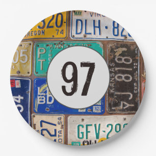 Rusty Licence Borden 97th Birthday Papieren Bordje