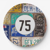 Rusty License Bord 75th Birthday (Voorkant)