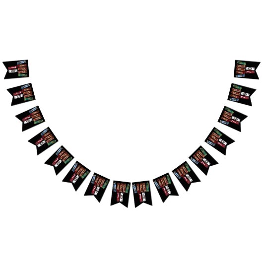 Rusty Licentie bord collectie 70e Verjaardag Vlaggetjes (Alle)