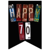 Rusty Licentie bord collectie 70e Verjaardag Vlaggetjes (Tweede vlag)