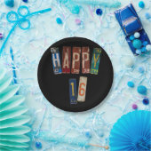 Rusty licentie borden voor 16e verjaardag papieren bordje (Feest)