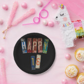 Rusty licentie borden voor 16e verjaardag papieren bordje (Feest)