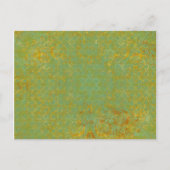 Rusty LIme Green Pattern Background Briefkaart (Voorkant)