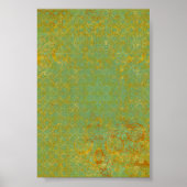 Rusty LIme Green Pattern Background Poster (Voorkant)