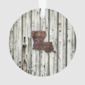 Rusty Louisiana Shape Ornament (achterkant)