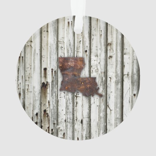 Rusty Louisiana Shape Ornament (achterkant)