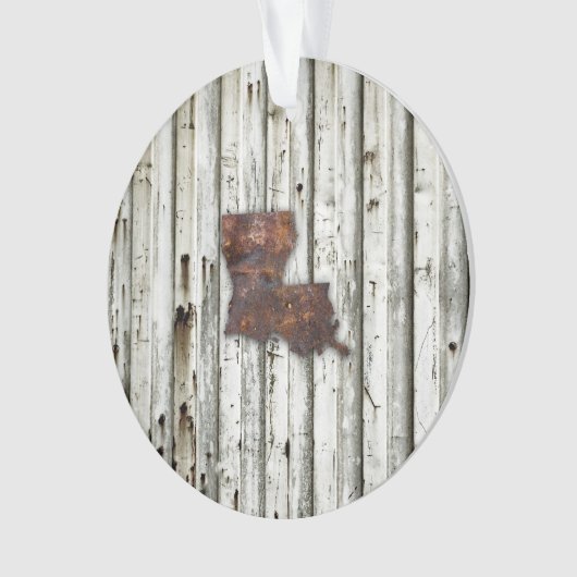 Rusty Louisiana Shape Ornament (voorkant)