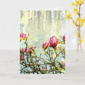 Rusty Magnolia Kaart (Gele Bloem)