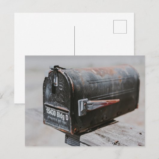Rusty Mailbox Briefkaart (Voorkant / Achterkant)