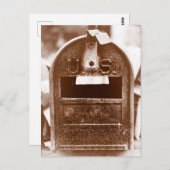 Rusty Mailbox Briefkaart (Voorkant / Achterkant)