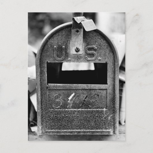 Rusty Mailbox Portret Briefkaart (Voorkant)